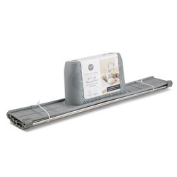 Rejilla-Enrollable-Gris-para-Lavatrastos-con-Porta-Utensilios