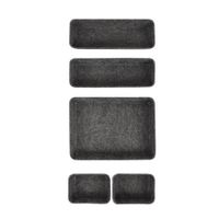 Set 5 Cajas Organizadoras de Fieltro Gris