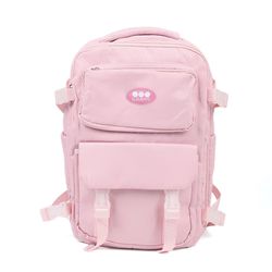 Mochila Rosado con Bolsillos
