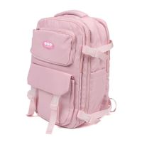 Mochila Rosado con Bolsillos