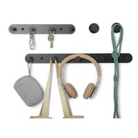 Set Ganchos Negros de Metal