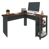 Escritorio Luna Gris y Café
