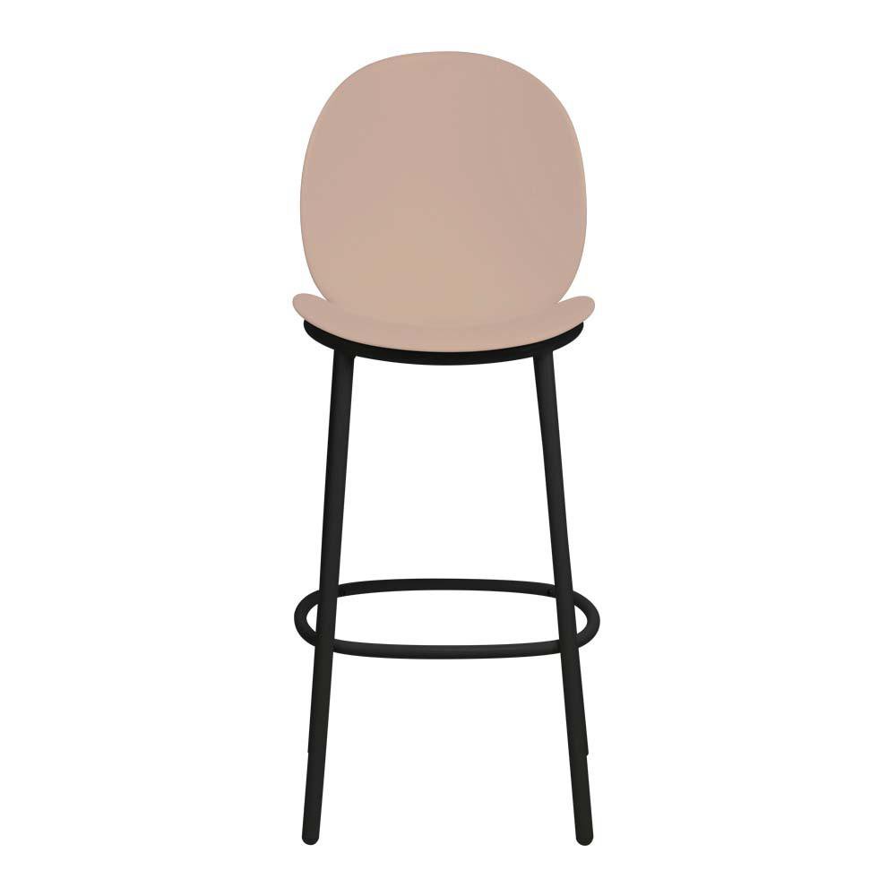 Silla Alta Andy 53.5 x 46.5 x 113.5 cm Color Beige Silla Alta Andy de Plástico y Metal con…