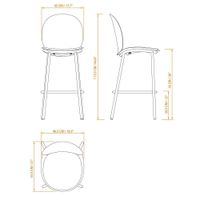 Silla Alta Andy Palo Rosa