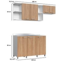 Juego de Gabinetes para Cocina Blanco