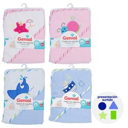 Toalla de Baño con Capucha Diseños Surtidos