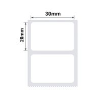 Etiquetas Térmicas Blancas para Etiquetadora 30x20 Mm
