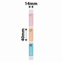 Etiquetas Térmicas con Diseño de Animales para Etiquetadora 14x40 Mm