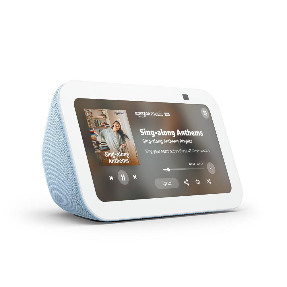 Pantalla Inteligente Amazon Echo Show 5 con Alexa 3ra Generación en Color Celeste Pantalla…