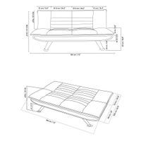 Sofá Cama Moderno Café