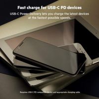 Cargador de Pared Gan con 2 Puertos USB-C Blanco 68W