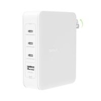 Cargador de Pared GaN con 4 Puertos Blanco 140W