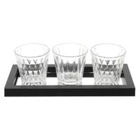 Candeleros Con Bandeja 4Pz 27.5X9X12.5 Cm - Concepts