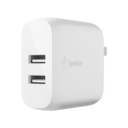 Cargador de Pared Belkin con 2 Puertos USB-A y Cable USB-C 24W