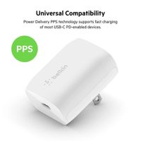 Cargador de Pared con Puerto USB-C y Cable Lightning 20 W
