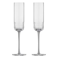 Set de 2 Copas para Champagne Pisa Transparente 230 Ml