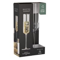 Set de 2 Copas para Champagne Pisa Transparente 230 Ml