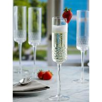 Set de 2 Copas para Champagne Pisa Transparente 230 Ml