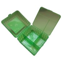 Contenedor para Alimentos con Divisiones Verde
