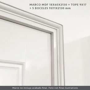 Marco de Mdf Beige de 1x6x213 Cm