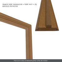 Marco de Mdf Beige de 1x6x213 Cm