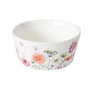 Tazón de Cerámica con Diseño Floral  4.7 Plg