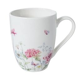 Set de 2 Pocillos con Diseño de Flores 340 Ml