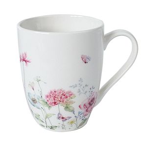 Set de 2 Pocillos con Diseño de Flores 340 Ml
