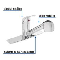 Monomando-para-Lavatrastos-con-Cuello-Extraible---Foset