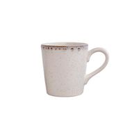 Pocillo de Cerámica Estilo Elegante Crema Tornasol 12.8 Onz