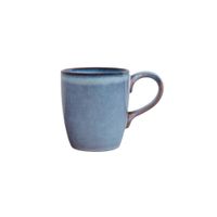 Pocillo de Cerámica Estilo Elegante Azul Tornasol 12.8 Onz