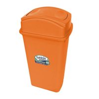 Cesto para Basura Balancín Lateral Color Naranja 80 L