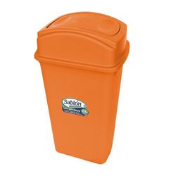 Cesto para Basura Balancín Lateral Color Naranja 80 L