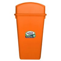 Cesto para Basura Balancín Lateral Color Naranja 80 L