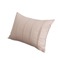 Cojín Decorativo Beige con Diseño Acanalado 25 x 50 Cm