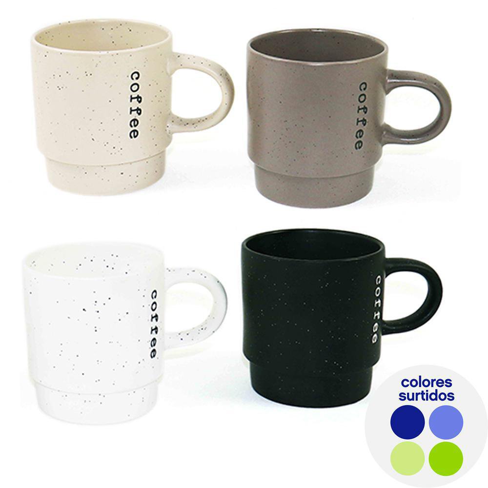Taza de 15.2 oz Color Surtido Taza para Café de 15.2 Oz Colores Surtidos