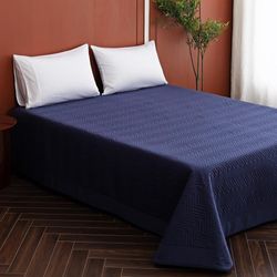 Set de Cubrecama Azul Marino Queen