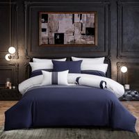 Set de Cubrecama Azul Marino Queen