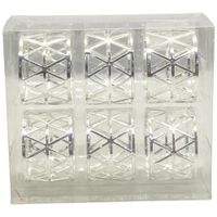 Set de 6 Anillos para Servilleta Plateados