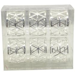Set de 6 Anillos para Servilleta Plateados