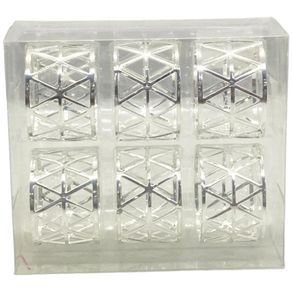 Set de 6 Anillos para Servilleta Plateados