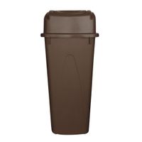 Cesto para Basura Balancín Lateral Color Café 80 L