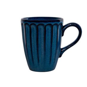 Pocillo de Cerámica Estilo Elegante Azul 13.5 Onz