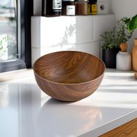 Tazón Redondo Efecto Madera