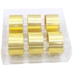 Set de 6 Anillos para Servilletas Dorados