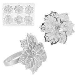Set de 6 Anillos para Servilleta Plateados