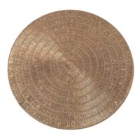 Individual Decorativo Redondo Rose Gold 38 Cm