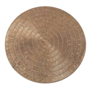 Individual Decorativo Redondo Rose Gold 38 Cm