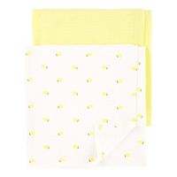 Set de Toallas para Bebé 2 Pzas Amarillo y Limón