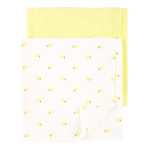 Set de Toallas para Bebé 2 Pzas Amarillo y Limón
